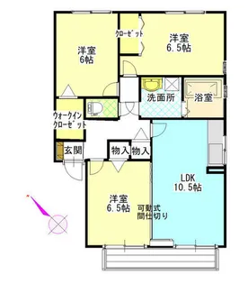 曽汀ガーデン【2階】の間取り