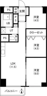平岸ハイツ第一【707号室】の間取り