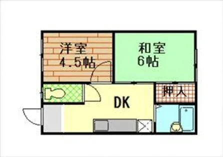 メゾンフローラ【1階】の間取り