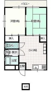 矢田ビル【405号室】の間取り