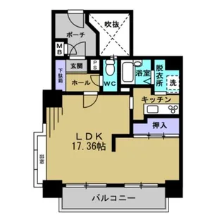 イスズハイツベル加島Ⅱ【504号室】の間取り