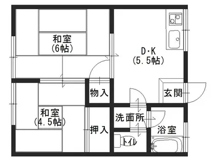 兵庫県加古川市野口町二屋【マンション】の間取り