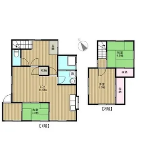福岡県北九州市小倉北区黒原2丁目【一戸建】の間取り