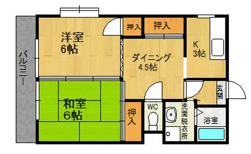 サニーコーポ【203号室】の間取り