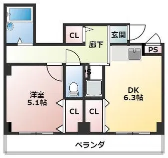 明生ビル【302号室】の間取り