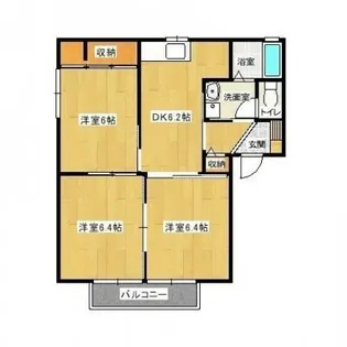 シャルマン有田【2階】の間取り