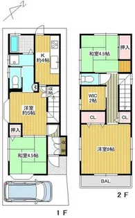 兵庫県神戸市兵庫区鵯越町【一戸建】の間取り