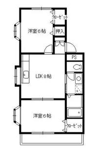 アネックス内橋C【301号室】の間取り