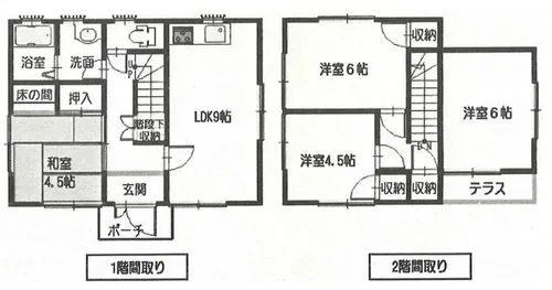 愛知県豊川市当古町本郷【一戸建】の間取り