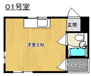 プラザクレバーⅢ【201号室】の間取り