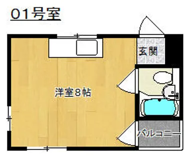 プラザクレバーⅢ【201号室】の間取り