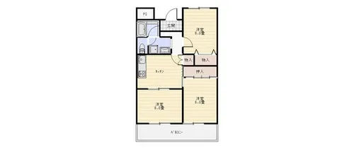 大阪府東大阪市吉田4丁目【マンション】の間取り