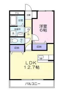 愛知県豊橋市多米町字大門【マンション】の間取り
