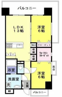 キャメロットリブ【705号室】の間取り