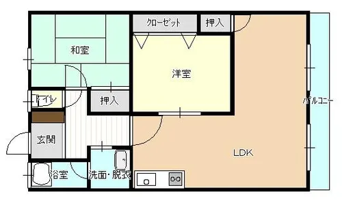 寿康ビル【302号室】の間取り