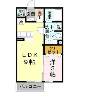石がけ五番館【1階】の間取り