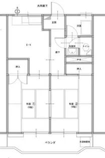 コーポみつる【2階】の間取り