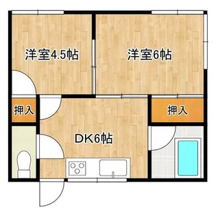 華清コーポ【101号室】の間取り