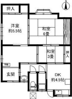 奈良県奈良市高畑町【テラスハウス】の間取り