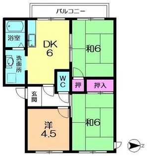 パティオ赤坂【2階】の間取り