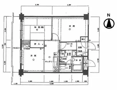 北海道札幌市中央区南三十条西11丁目【マンション】の間取り