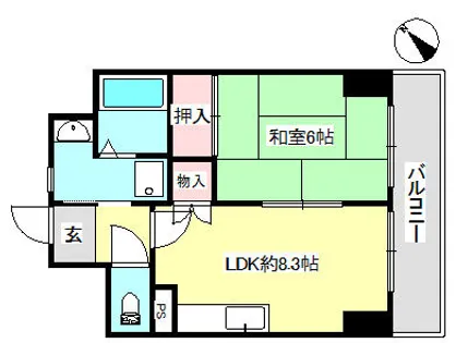 カサベラセントラルプラザ長田【5階】の間取り