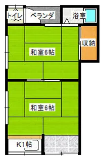 田中文化【2号室】の間取り