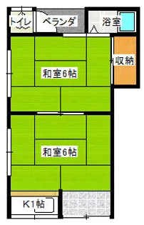 田中文化【2号室】の間取り