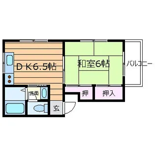 大阪府吹田市山手町1丁目【マンション】の間取り