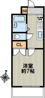 カーサジュピター【208号室】の間取り