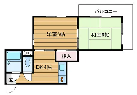 ビスタ千里丘【2階】の間取り
