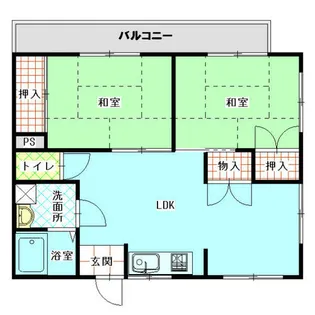 コーポラス美光【4階】の間取り