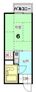 入江ハイツ【2階】の間取り