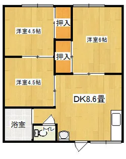 シマヤ第1コーポ【103号室】の間取り