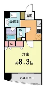 Sumika六角高倉【201号室】の間取り