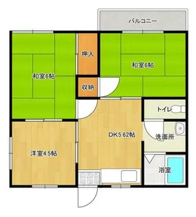 タウニィ甲斐【203号室】の間取り