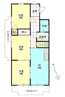 藤塚ハイツ【4階】の間取り