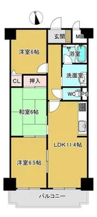 シルフィード・ドゥ唐櫃【8階】の間取り