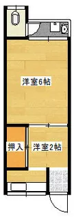 森田アパート【203号室】の間取り