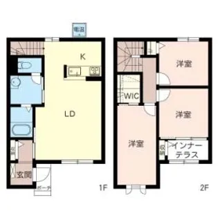 アンファミーユ明石【1階】の間取り