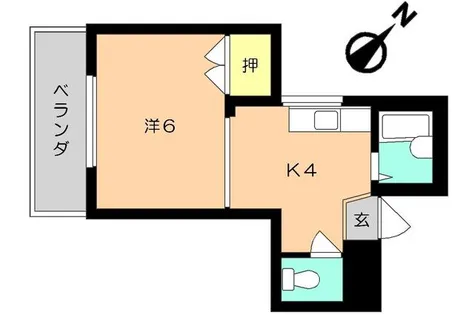 シャトレ東新町【401号室】の間取り
