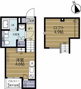 ランドスクエア下市場 101号室【101号室】の間取り