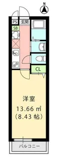 La Fite OMIYA【309号室】の間取り