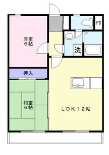 メゾンドール神谷【203号室】の間取り