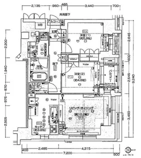 ジオ烏丸五条【2階】の間取り