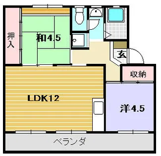 桜ケ丘ハイツA棟【302号室】の間取り