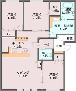 ロキシーズ【205号室】の間取り
