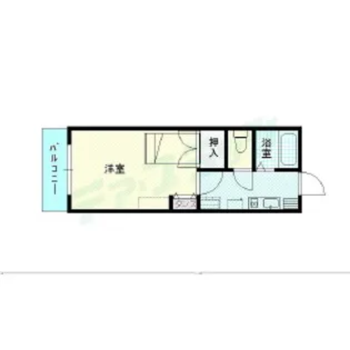 プラザアーユス【5階】の間取り