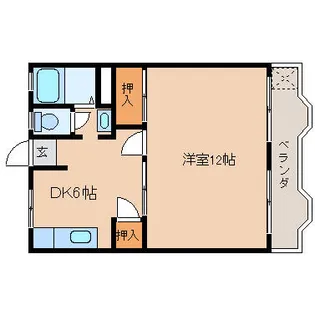京都府長岡京市馬場2丁目【マンション】の間取り
