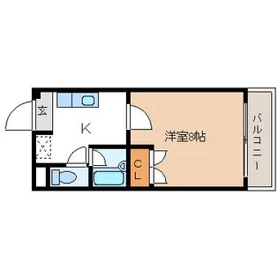 京都府長岡京市長岡2丁目【マンション】の間取り